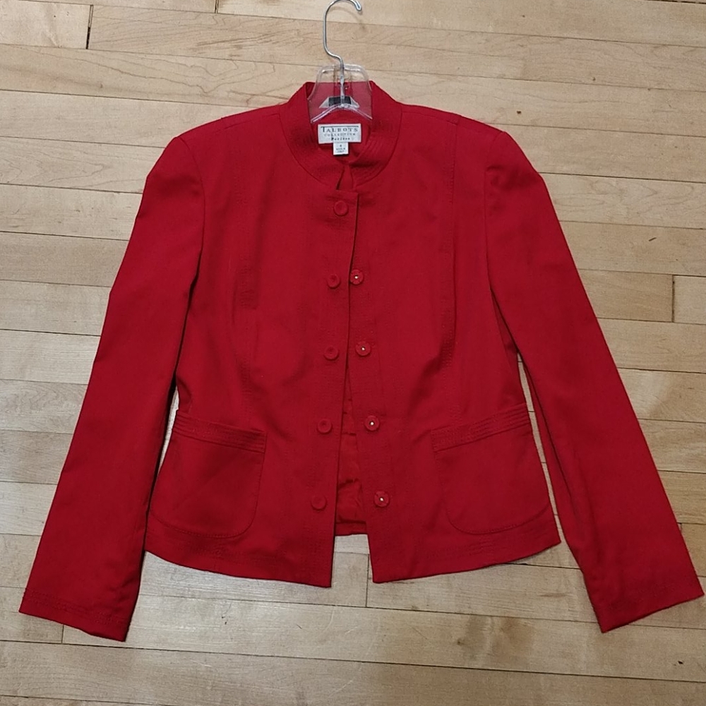 Talbots Red Suite Jacket - Picture 2 of 4